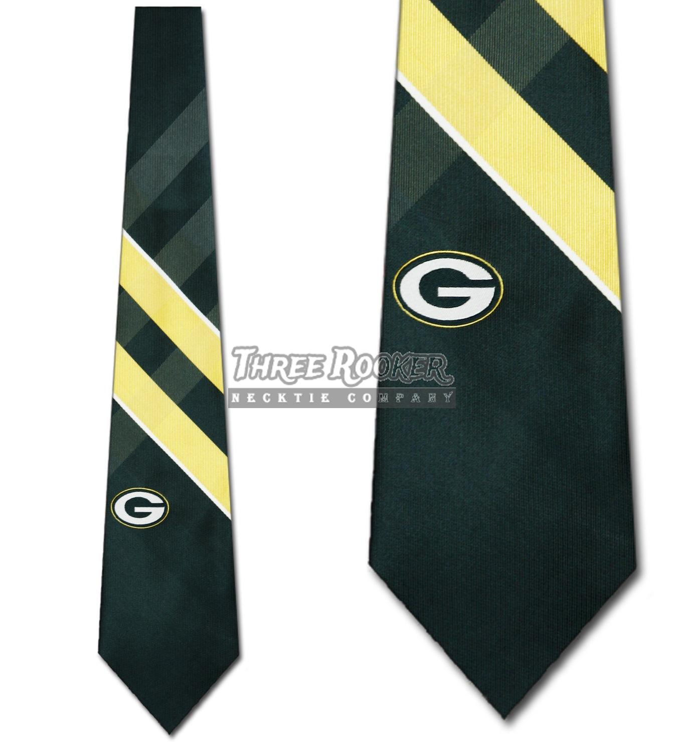 Green Bay Packers Tie Packers Neckties Mens Licensed Football Neck Ties NWT