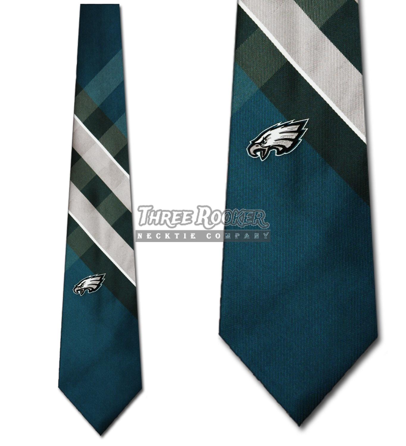One Size Multicolor Eagles Wings Mens Woven Polyester Necktie