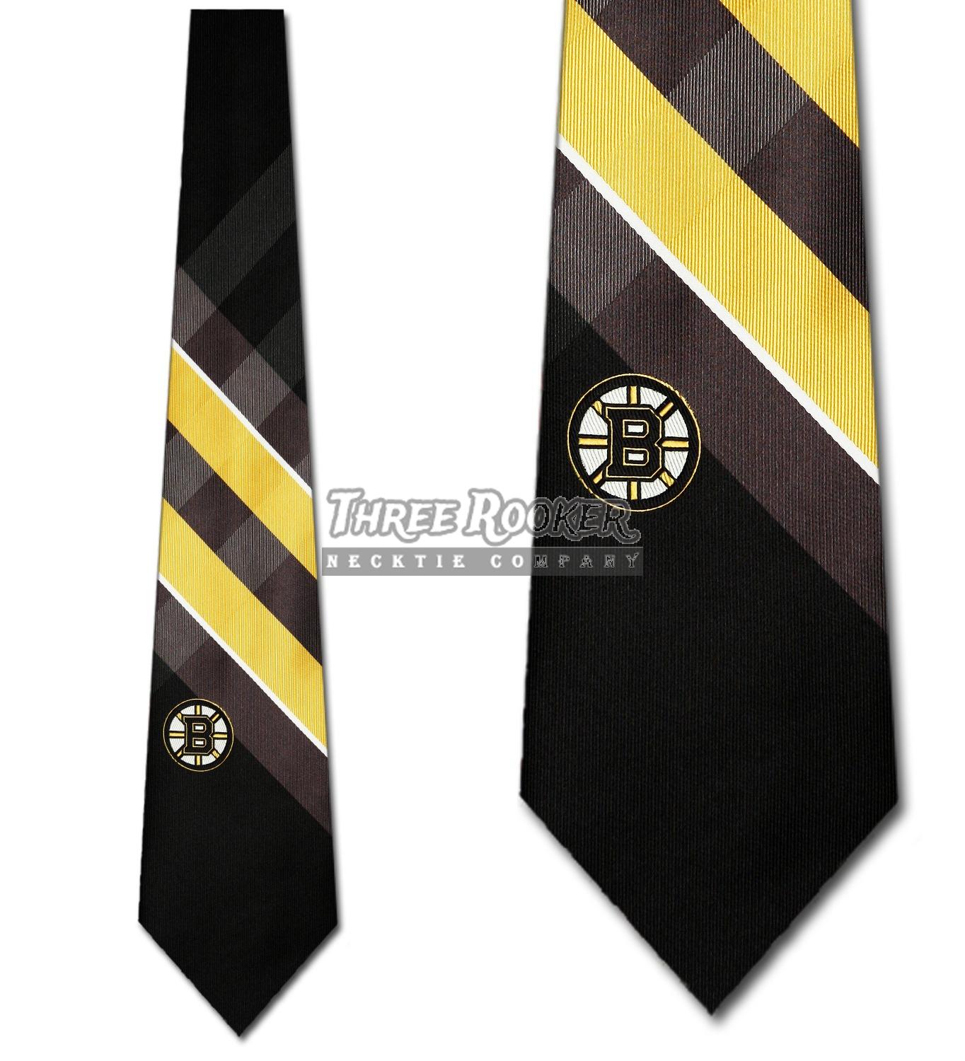 Bruins Ties Boston Bruins Neckties Mens Officially Licensed Hockey Neck Tie NWT